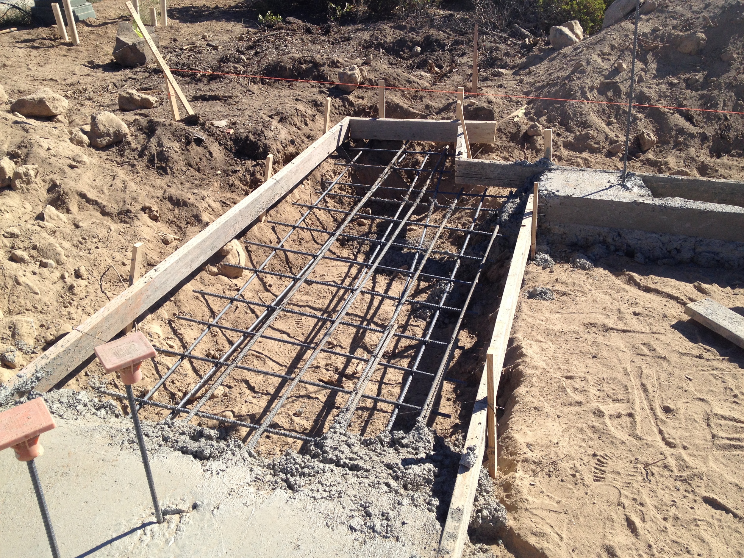 Spread Footing @ Patio Sliders