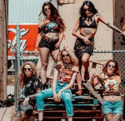Models: Top row standing: Kristen Hoge, Christian Leigh. Front row: Devon Kelliher, Danielle Duperreaul and Miranda Siren. Photographer: Kyle Boham