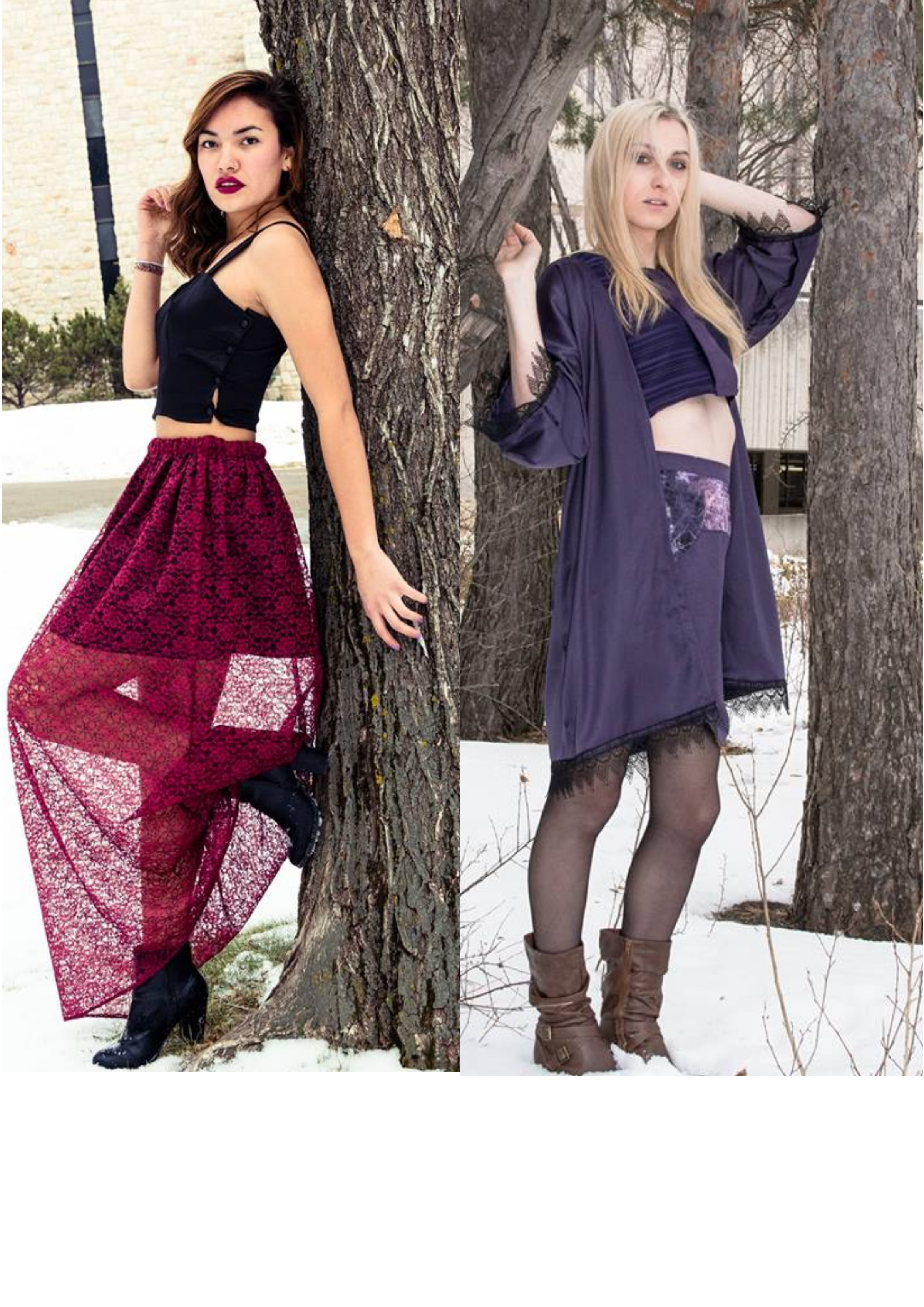 Model left: Kiara Rabbitskin Model right: Melissa Cheetham Photographer: Zohaib Parvez