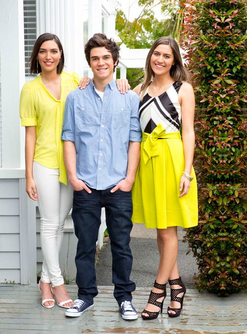 K.J. Apa and his sisters New Idea magazine