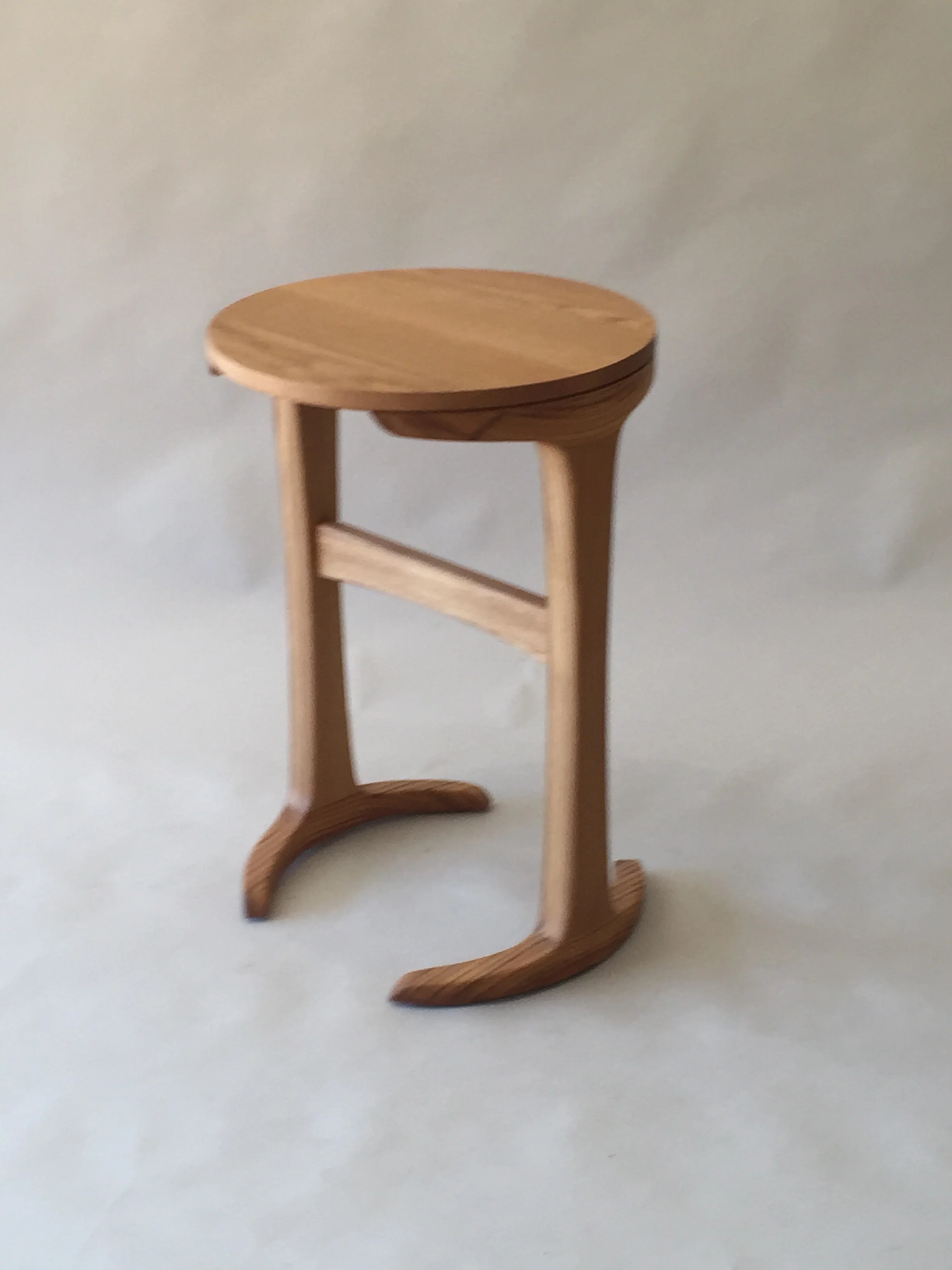 handmade hardwood maple library table with round top