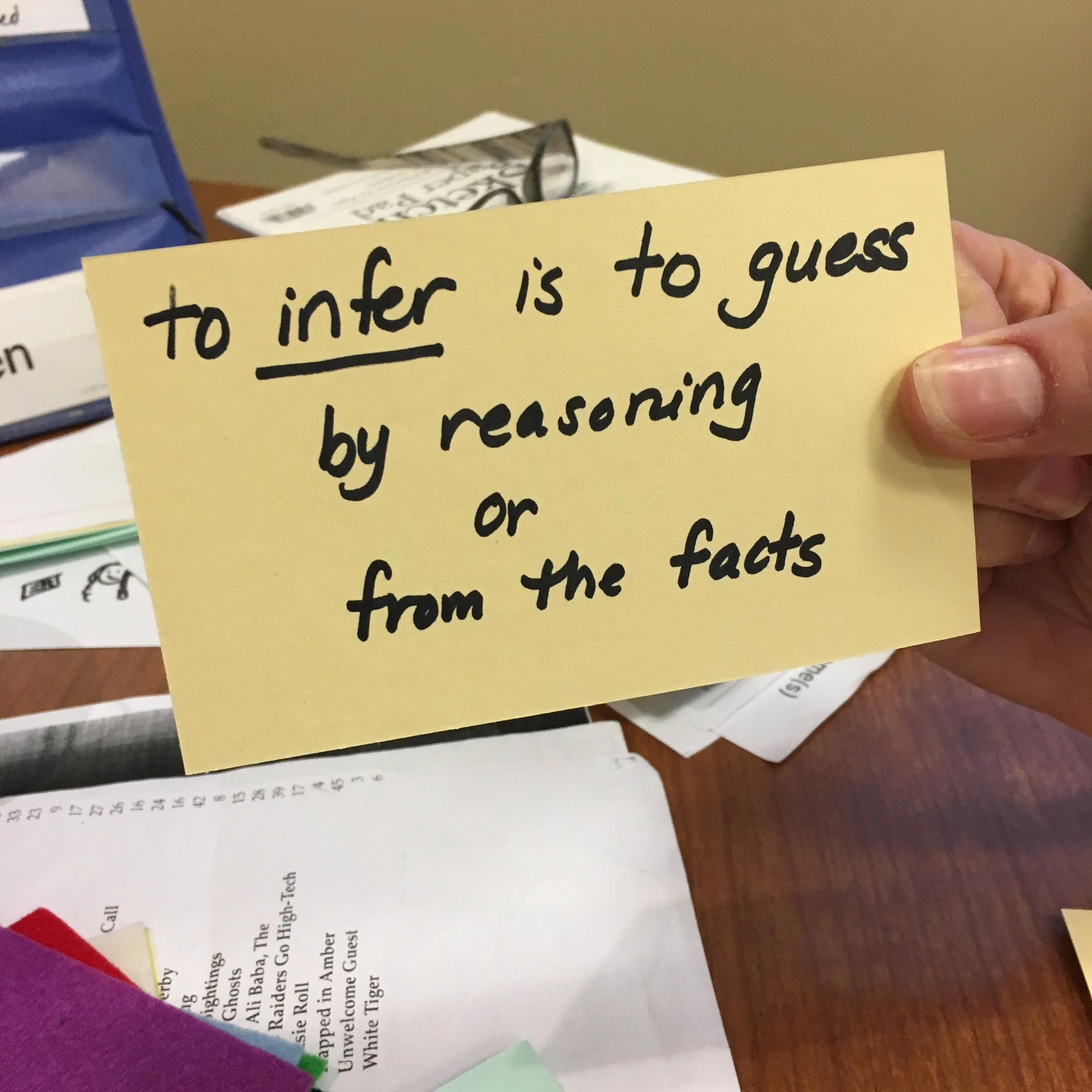 Learning by Inferring
