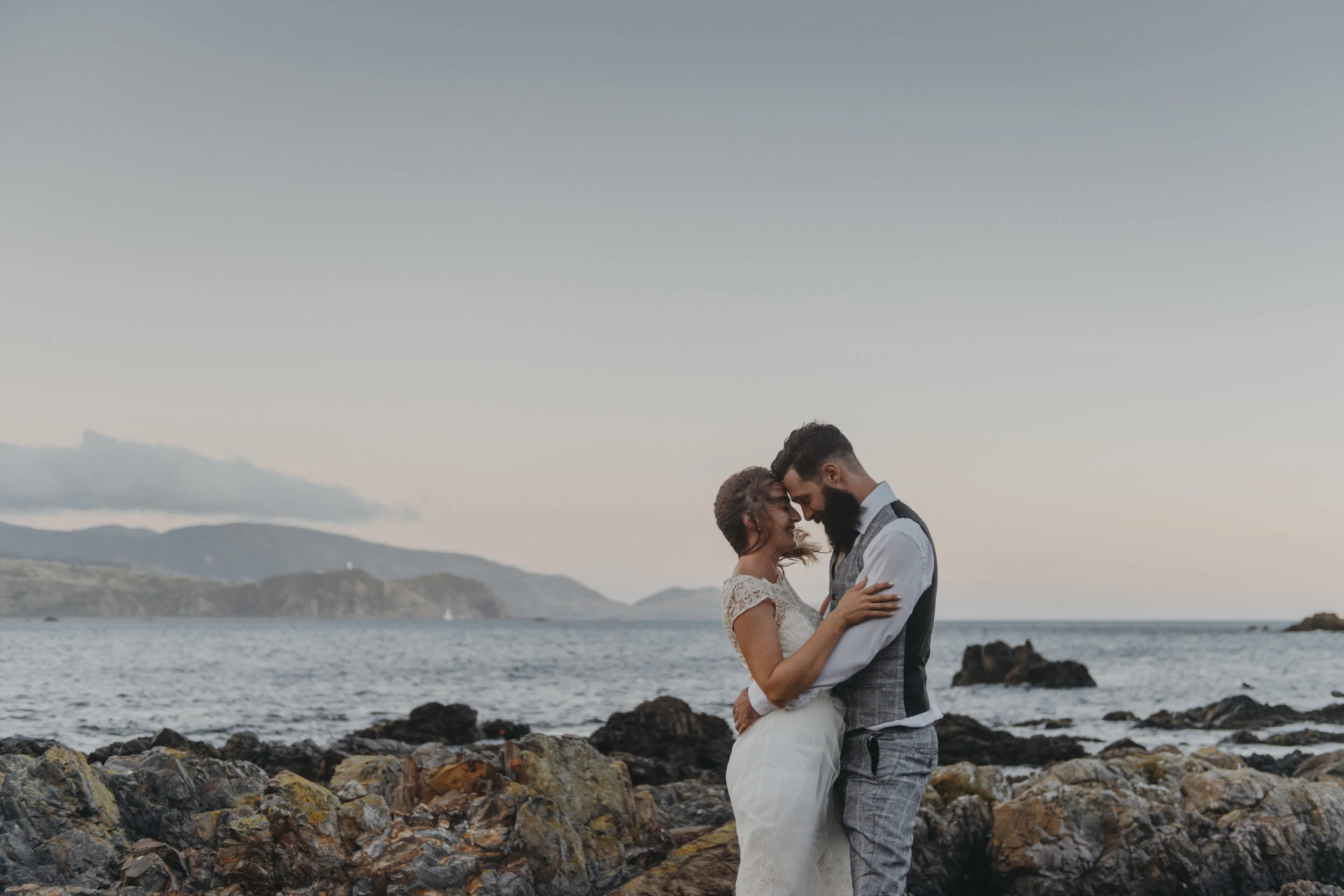 Sarah + Nick's Breaker Bay Wedding