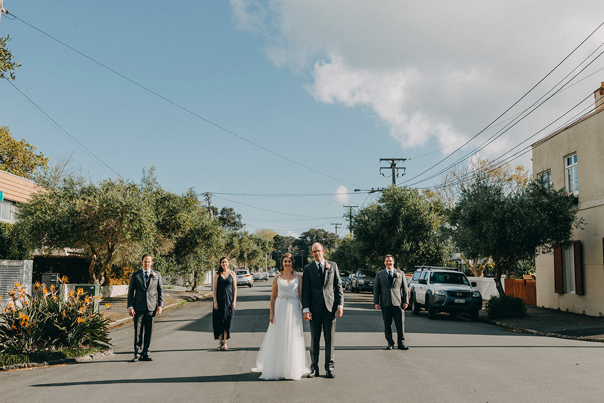 Aucklabnd Devonport Bridal Party Street.jpg