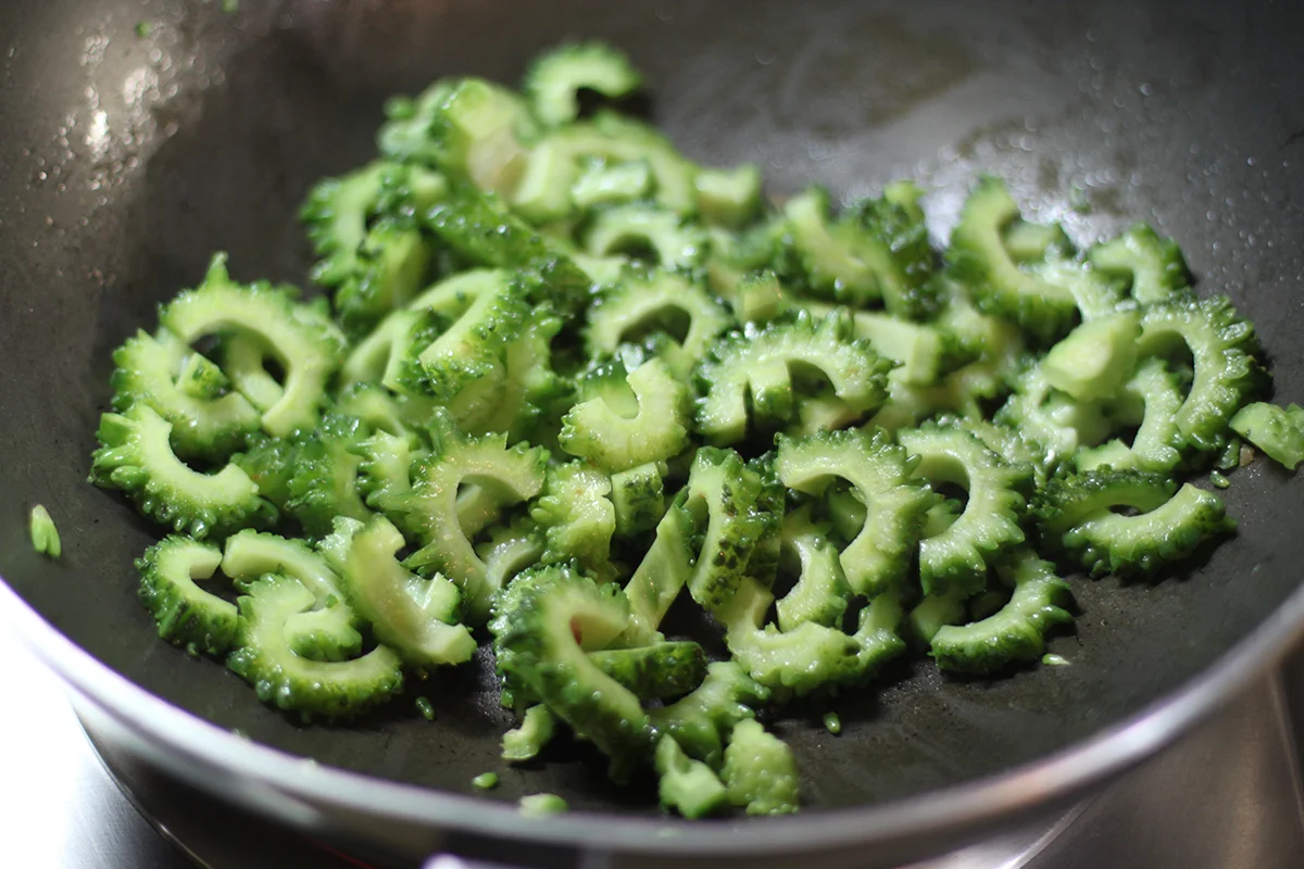 japanese bitter melon stir frytsquare in the kitchen