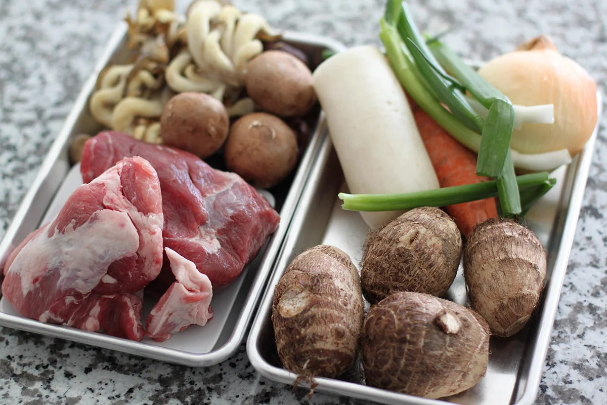 japanese pork soupt-square in the kitchen
