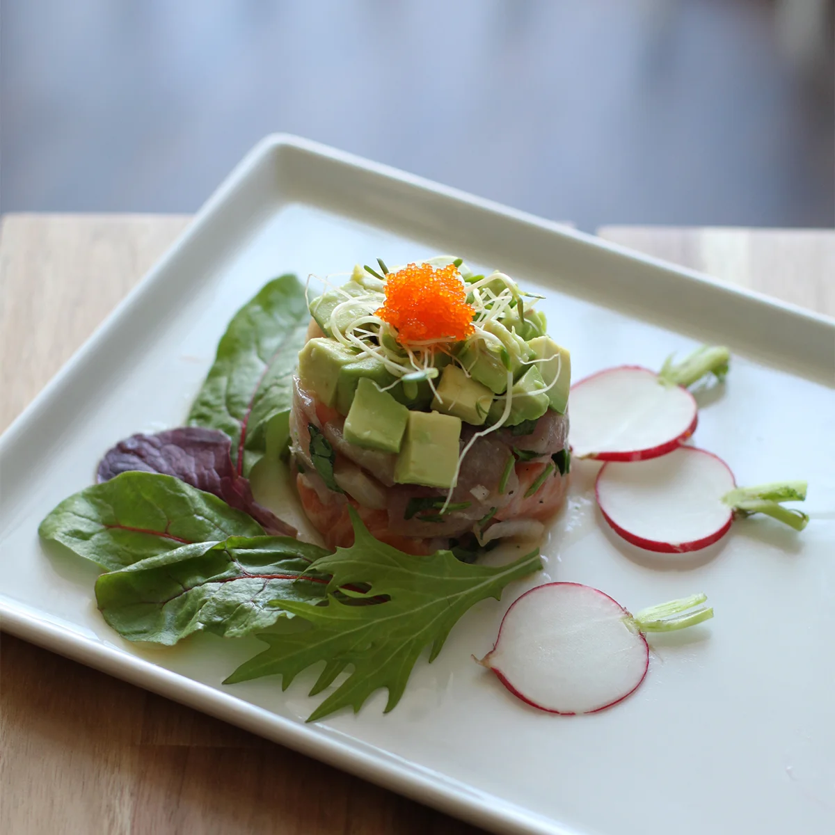 fish tartaretsquare in the kitchen