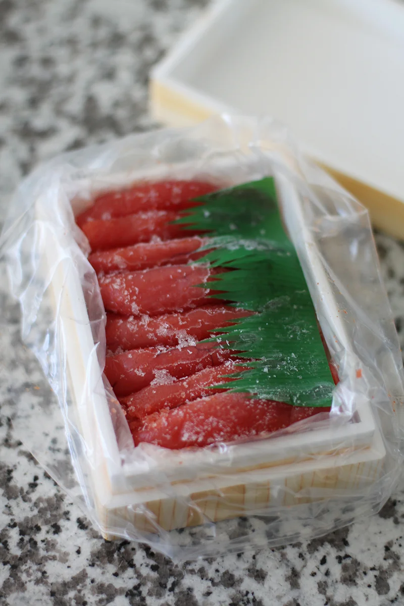  seasoned pollack roe can be found in the frozen section of any asian grocery stores. 