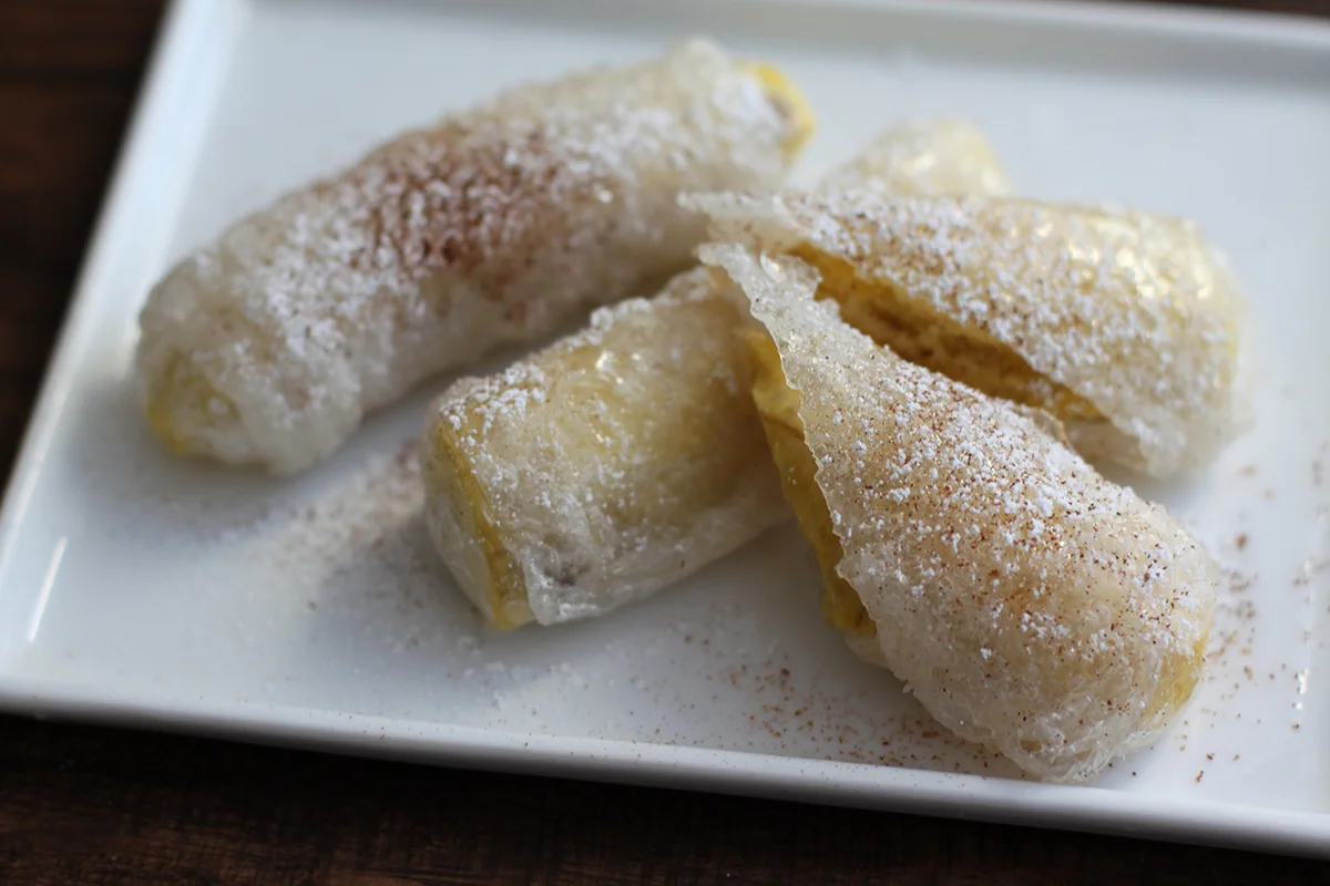 fried plantain rolls