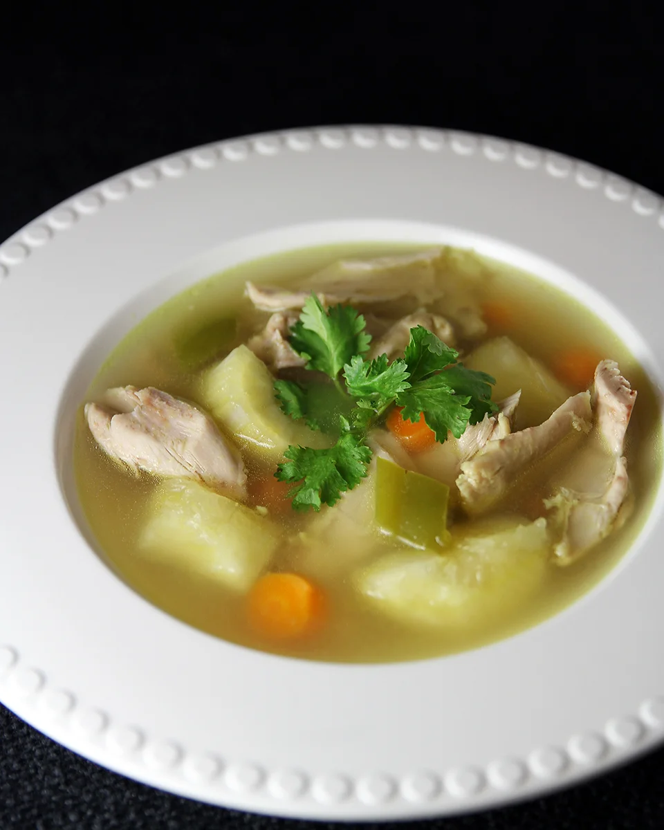 yuca (cassava) chicken souptsquare in the kitchen