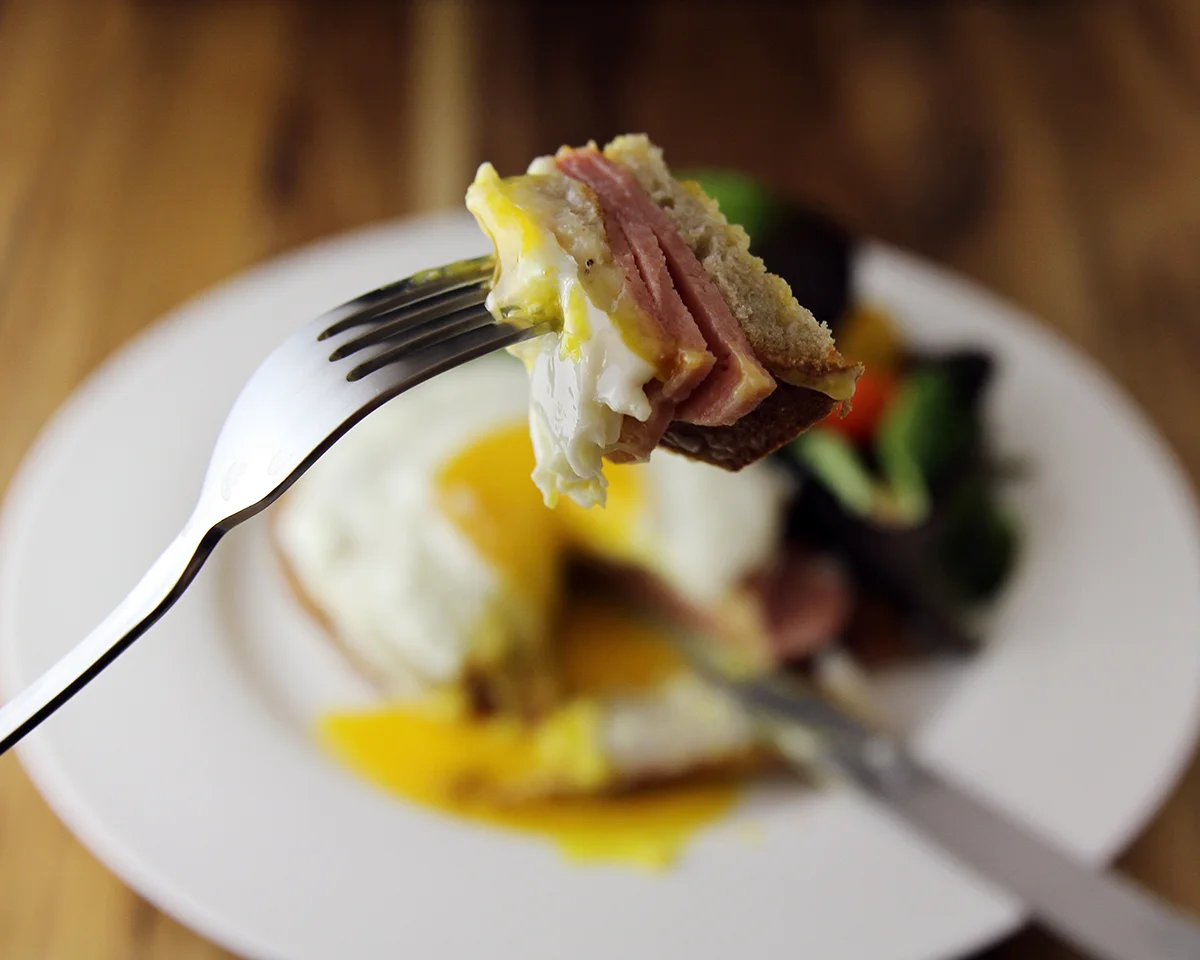 croque madamet-square in the kitchen