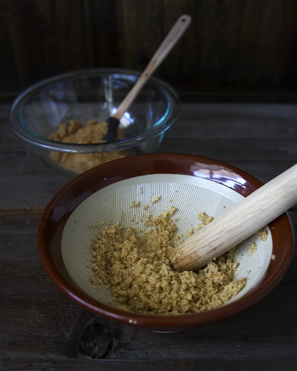 gohei mochit-square in the kitchen