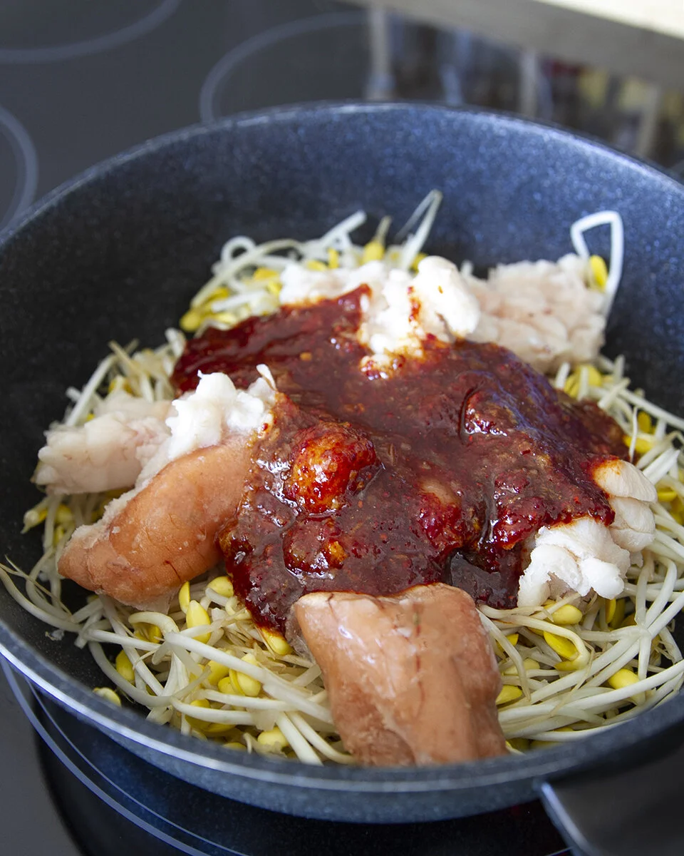 korean spicy braised pollock roet-square in the kitchen
