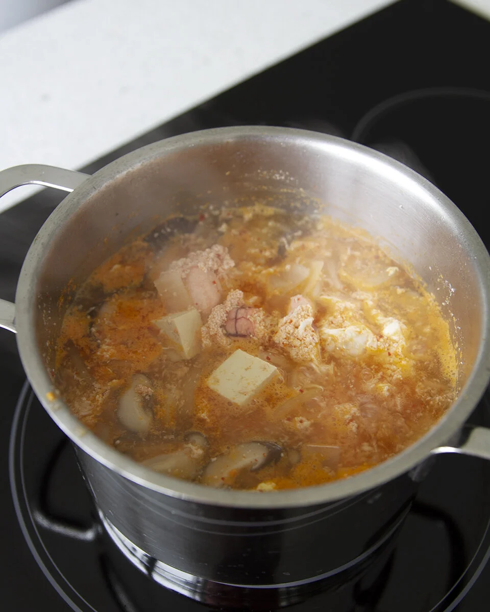 Pollock Roe Stew salted pollock roe soupt-square in the kitchen