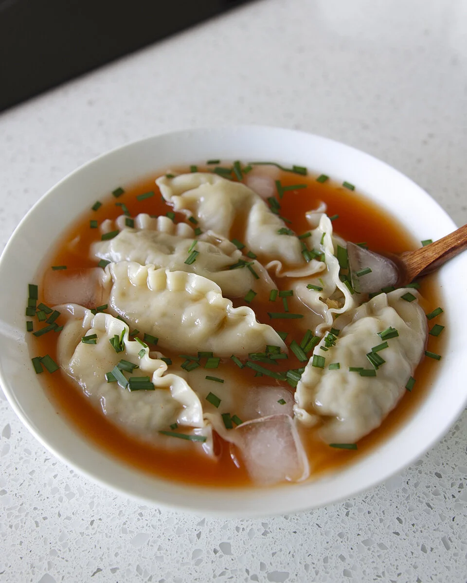 cold dumpling soupt-square in the kitchen