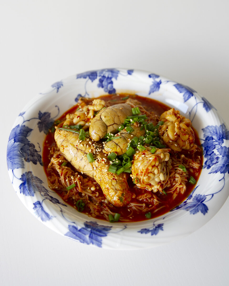 spicy braised pollock roetsquare in the kitchen