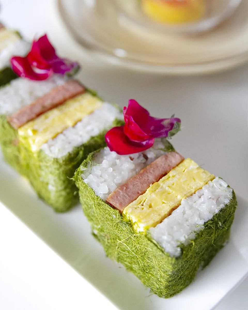 turkey spam musubi w/ eckloniat-square in the kitchen
