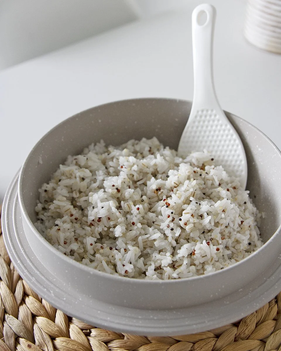 Corea Rice korean luncht-square in the kitchen