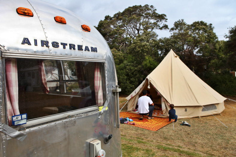 1966 Ambassador + bell tent