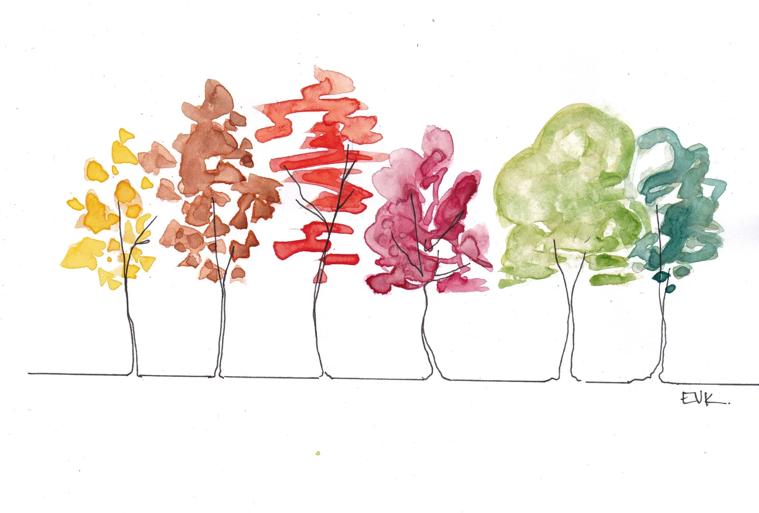 Abstract-Autumn-Trees