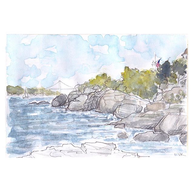 So I took a break, and now I&rsquo;m back. It&rsquo;s so lovely to be here again! I&rsquo;m so excited to show you all of my new artwork and to share my new beginning. Stay tuned! ||| A breath of fresh air from Newport. My favorite, tranquil spot bel