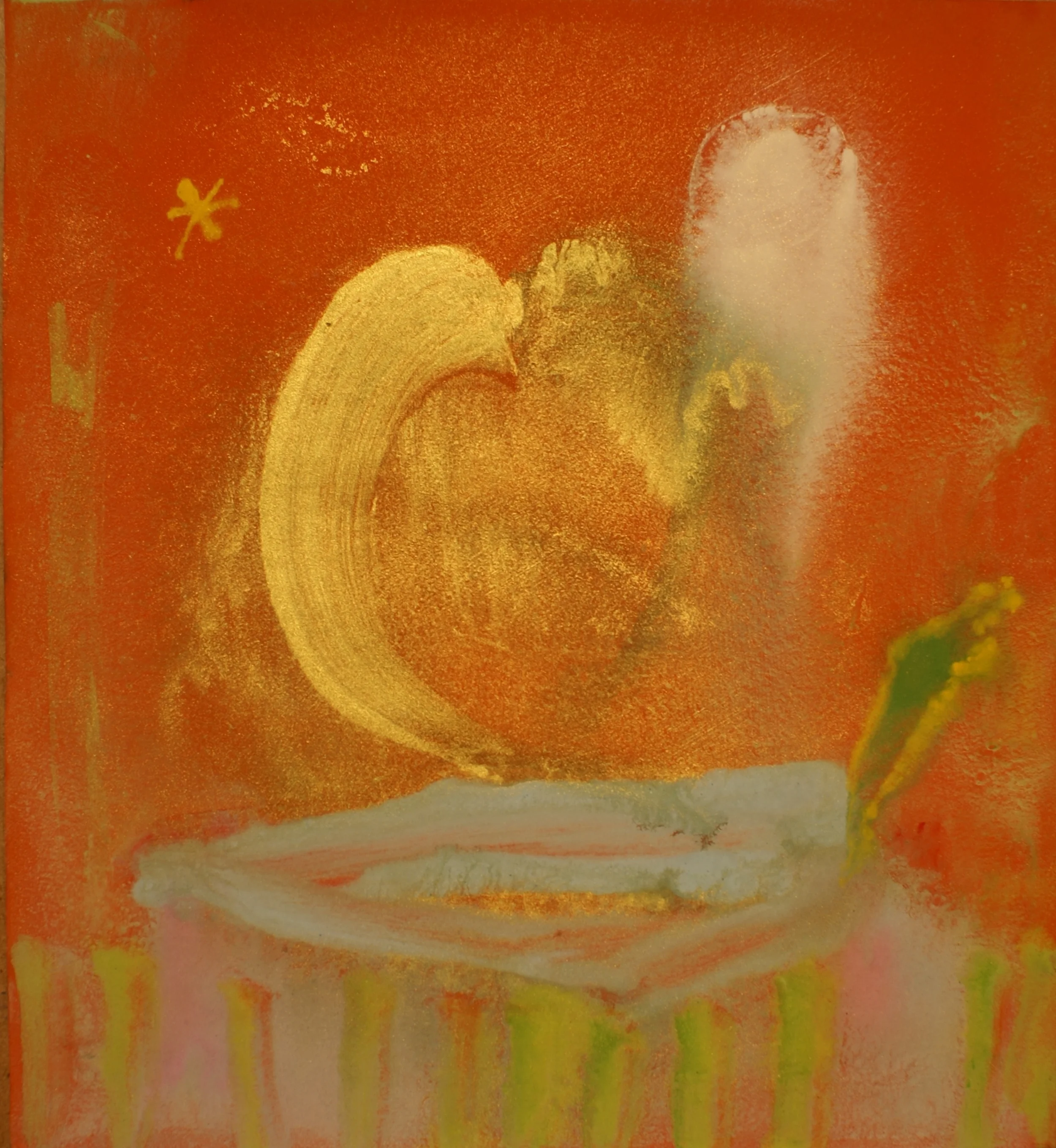 alfred dam serendib taprobhane I pigments egg tempera on paper 39,5 x 36 cm 2009 sri lanka