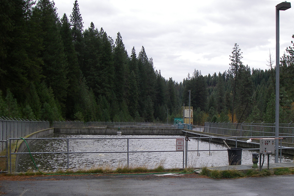 Even small towns often have wastewater treatment plants; this one serves a rural community of less than 1,000 people. (Image by Emily Benson)