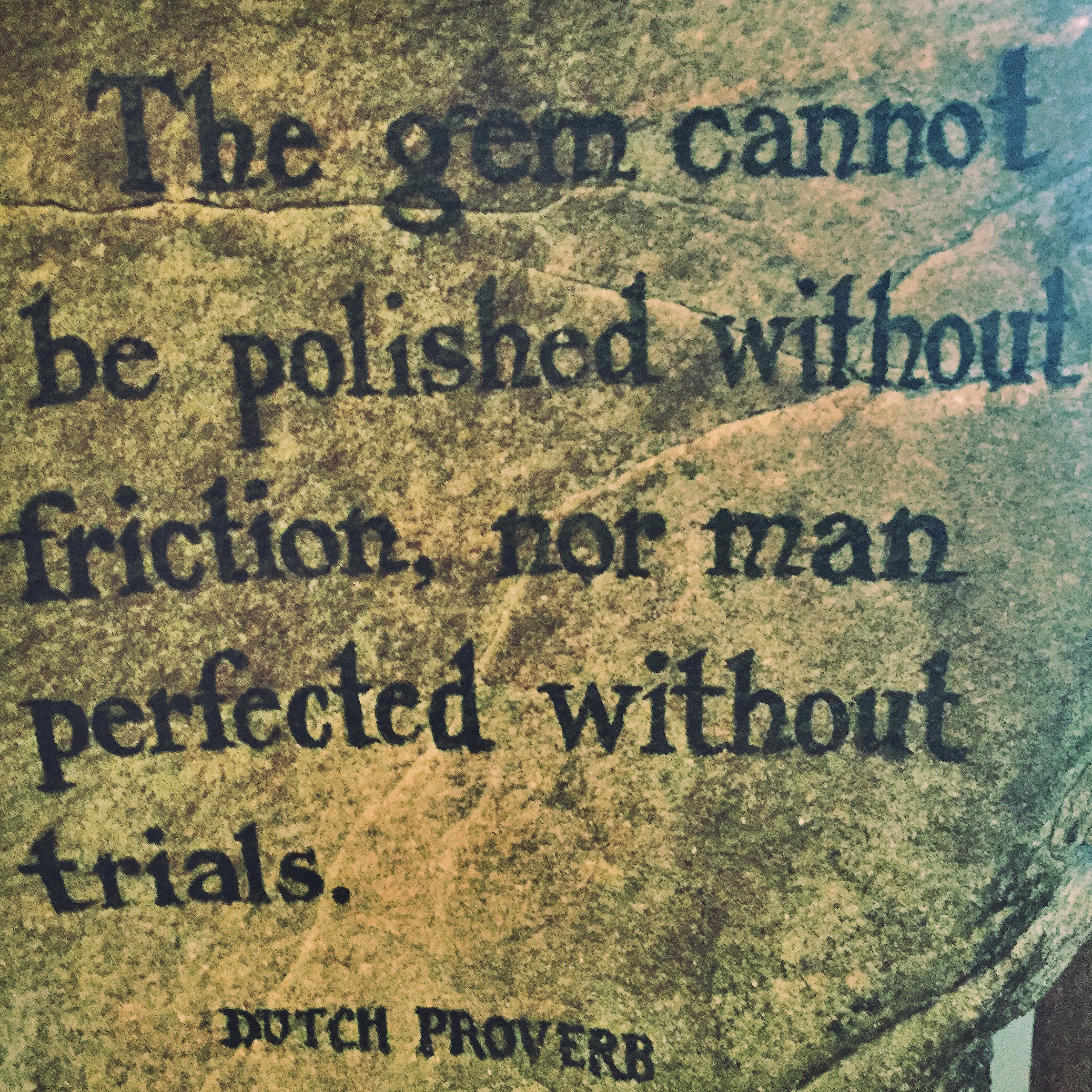 Engraving at the entrance of Grove Park Inn