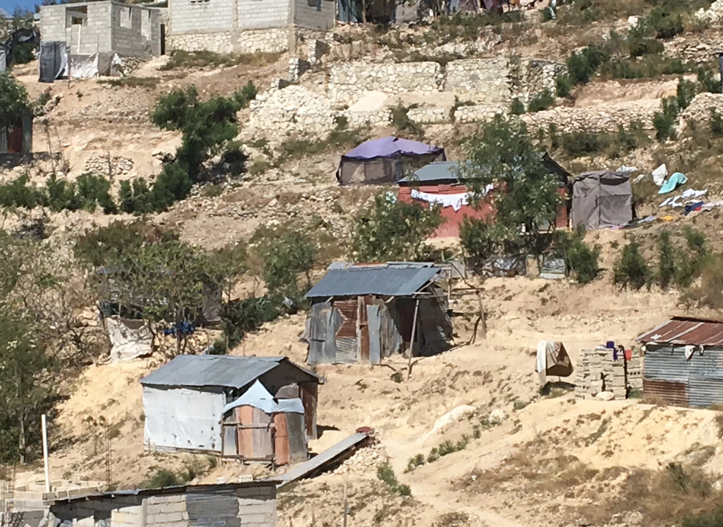 Homes in Canaan, Haiti.