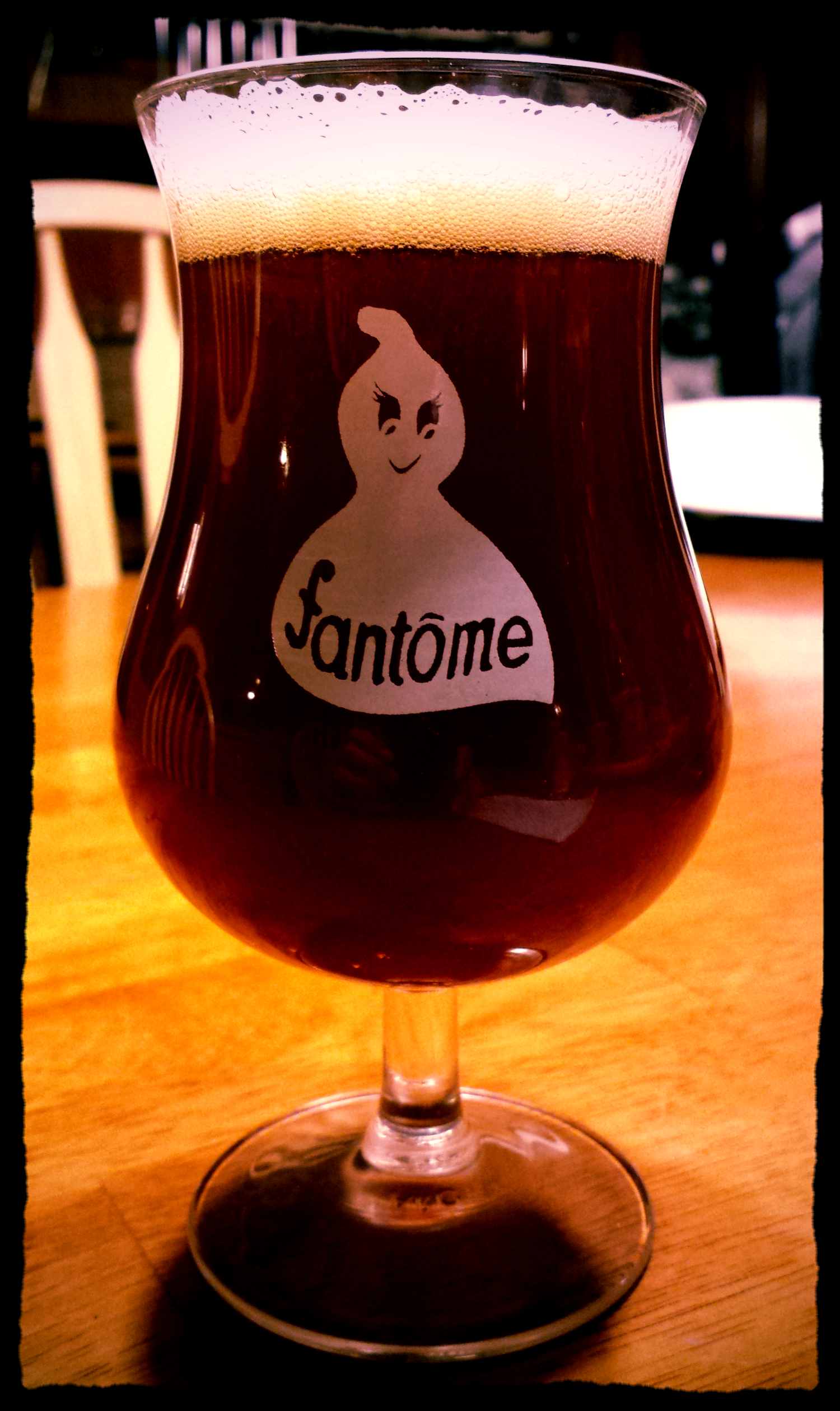 This picture is here solely for the purpose of showing off my favorite piece of glassware.
