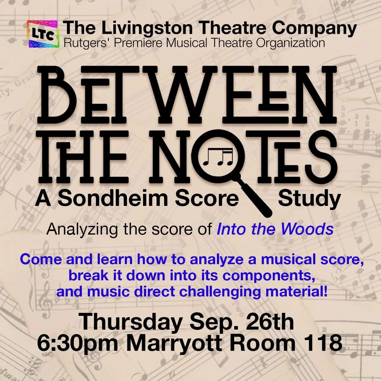 Between The Notes: A Sondheim Score Study