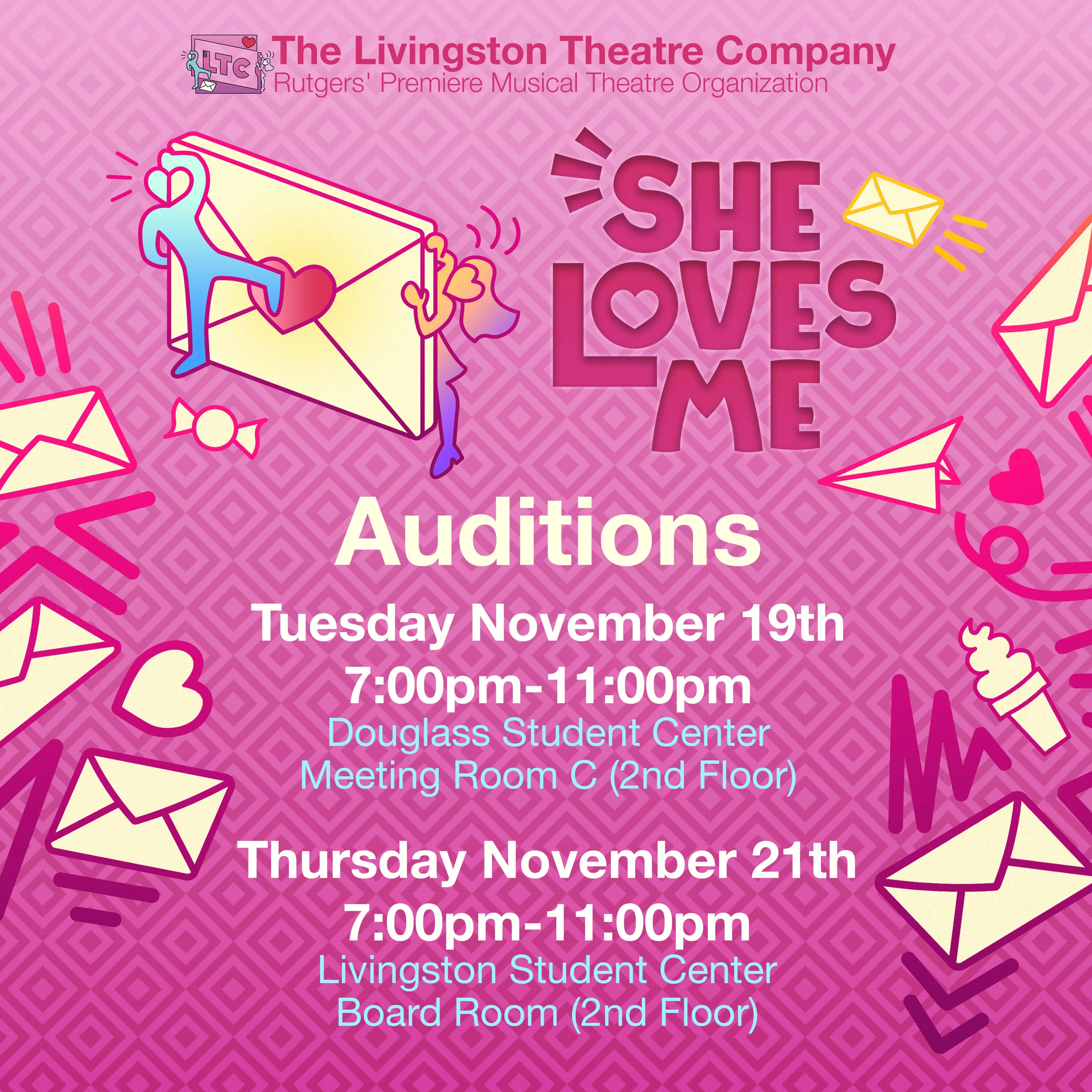 Call to Audition: She Loves Me!