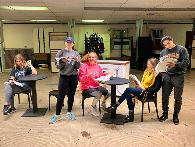 Besides the thrilling singing and dance numbers, our principles of Mamma Mia are hard at work getting scenes blocked and choreographed! Mamma Mia opens next month! Stay tuned for announcements on ticket availability coming soon to see this iconic pro