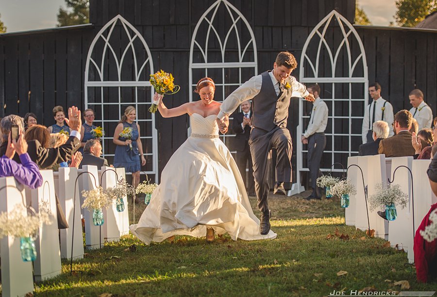 the exit at ceremony