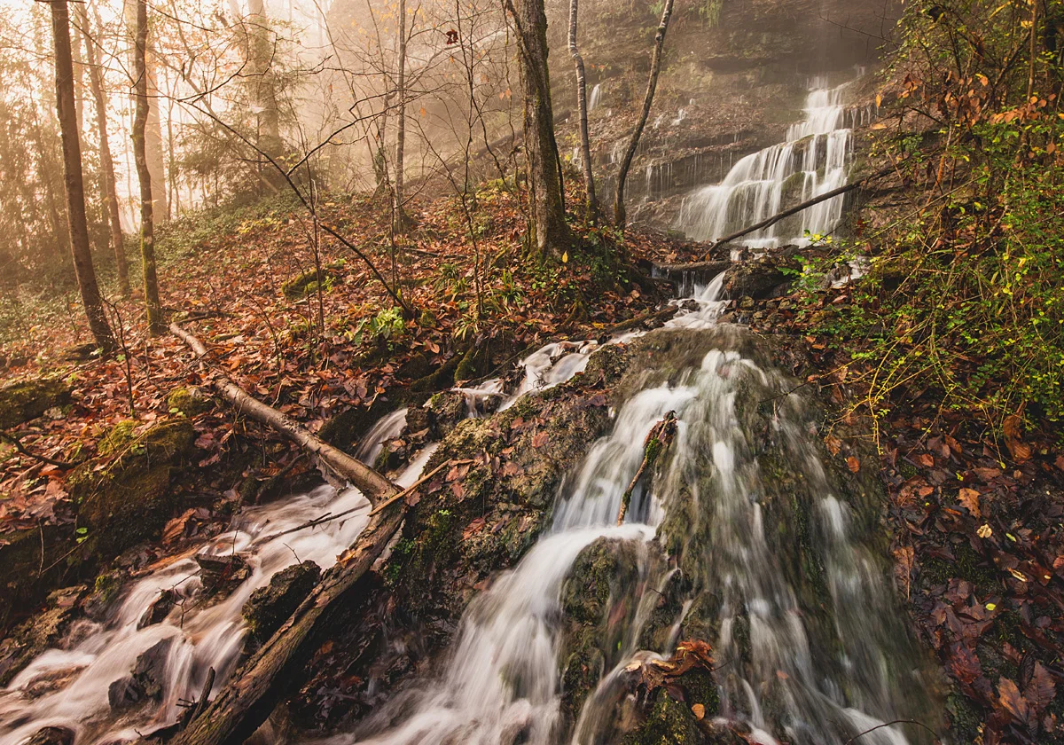 These were some of the smaller waterfalls in the area