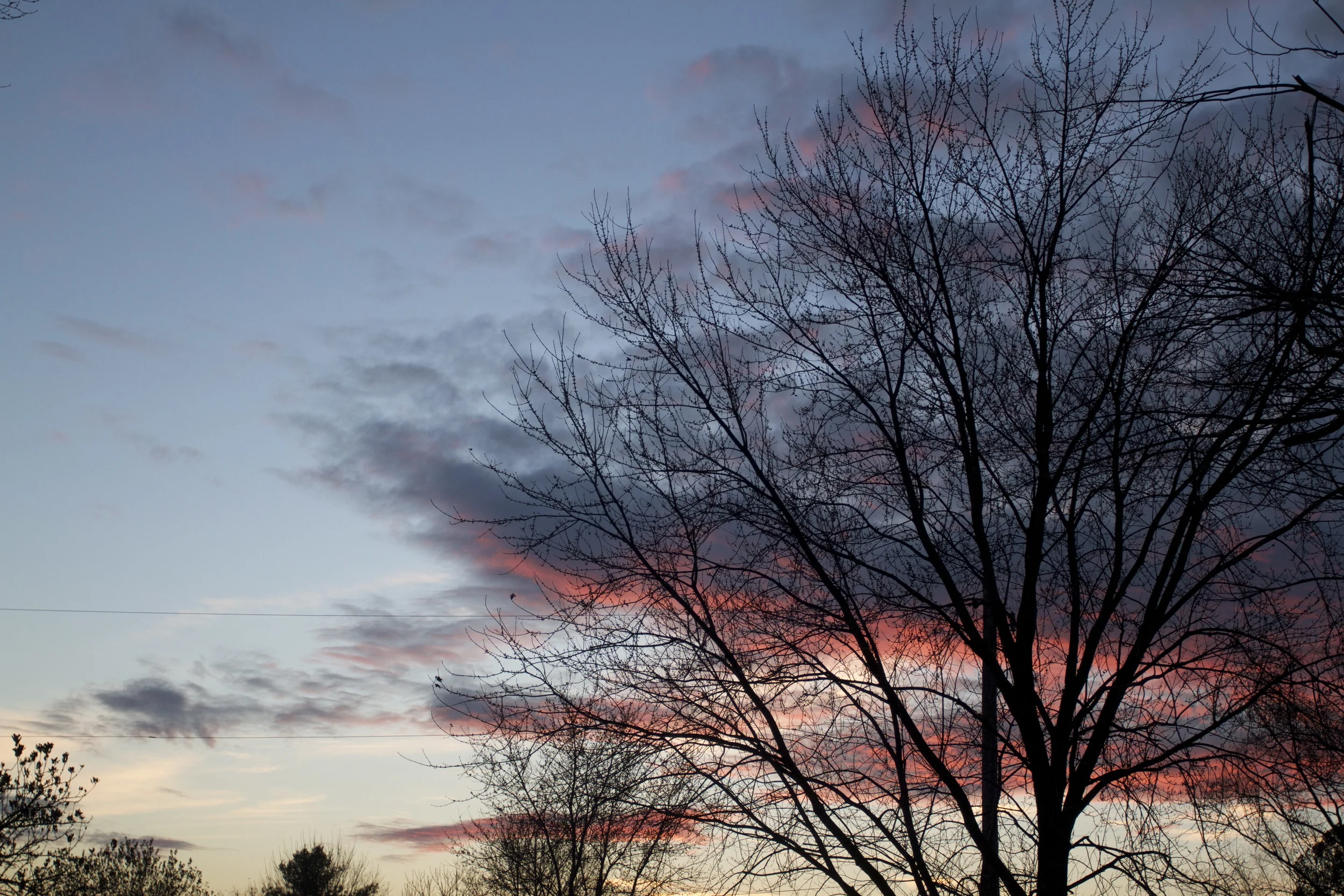 Sunset on the farm... Winter sunsets = so colorful
