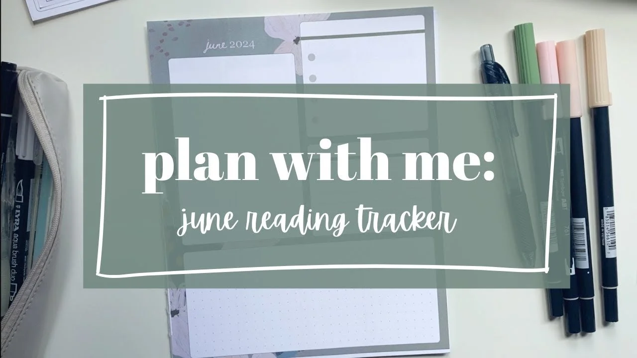 June Reading Tracker Setup - Erin Condren Dashboard