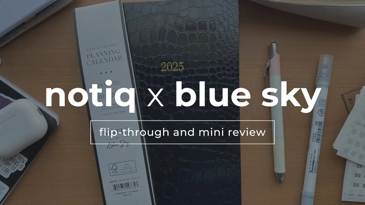 Notiq x Blue Sky Planner: Flip Through &amp; Mini Review