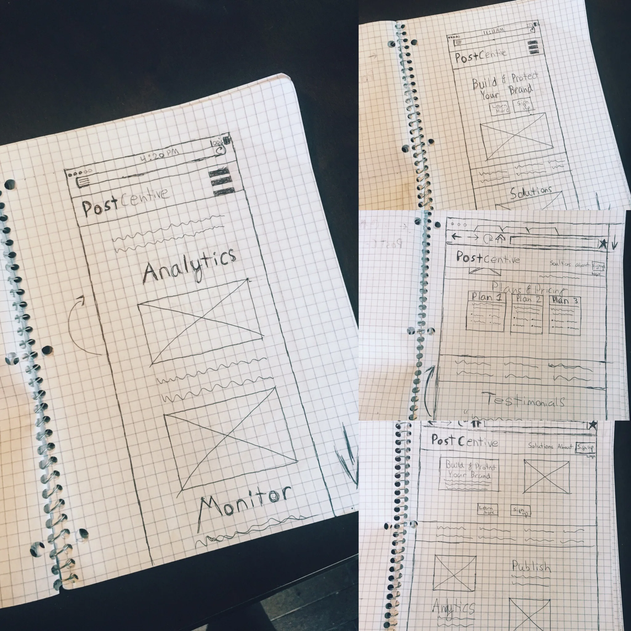 Mobile & Desktop Wireframes