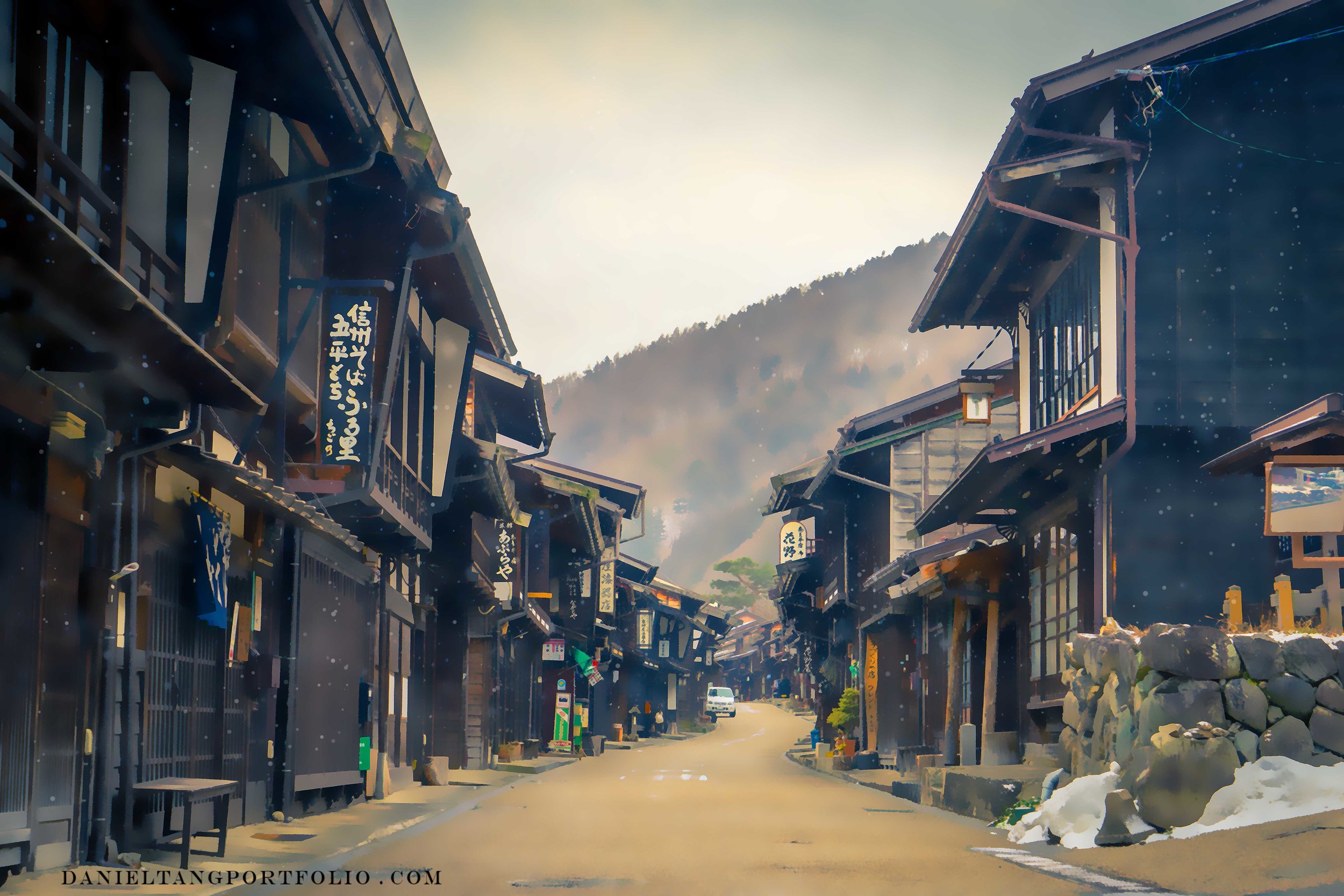 長野木曽宿 (2016)-Snowy Town (web).jpg