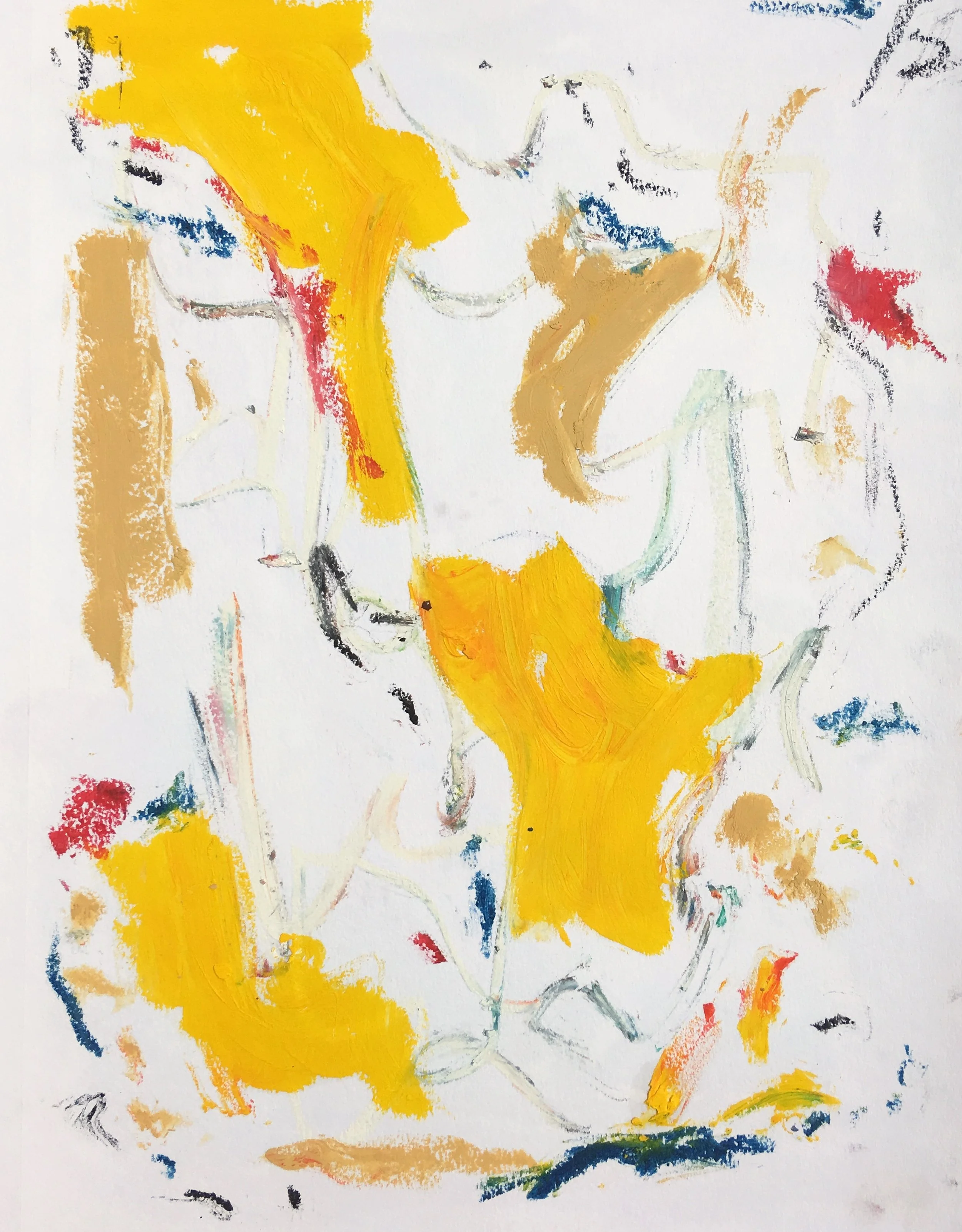 oil stick on paper 11" x 14"