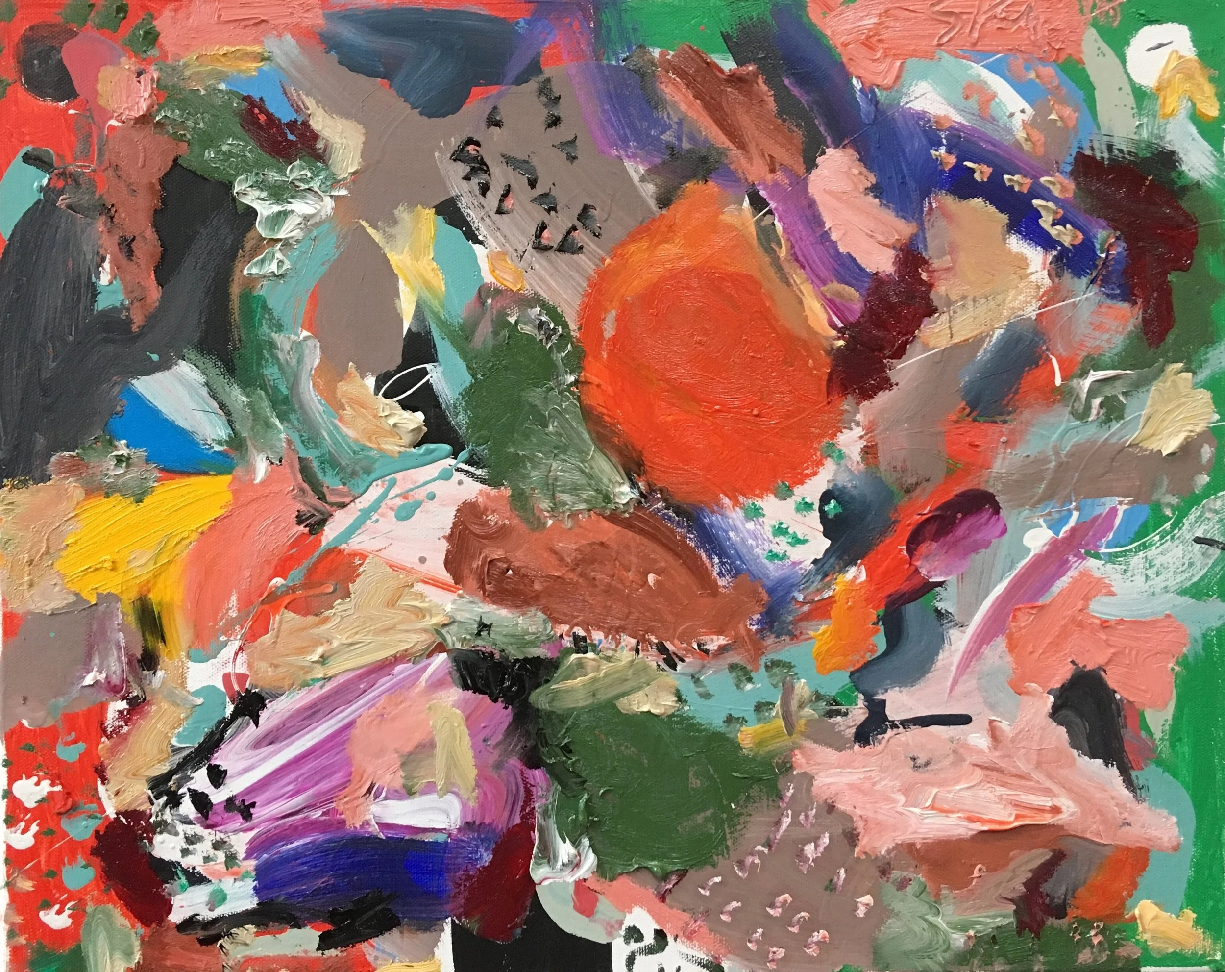 oil and acrylic on canvas 16” x 20”