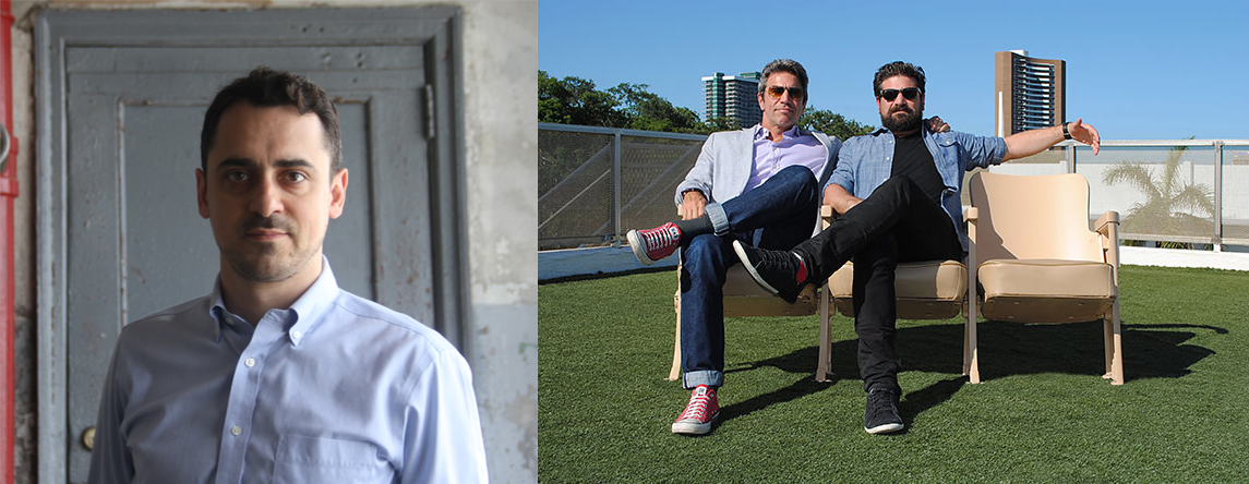Gustavo Lauría of We Believers, José and Joaquín Molla of the community.
