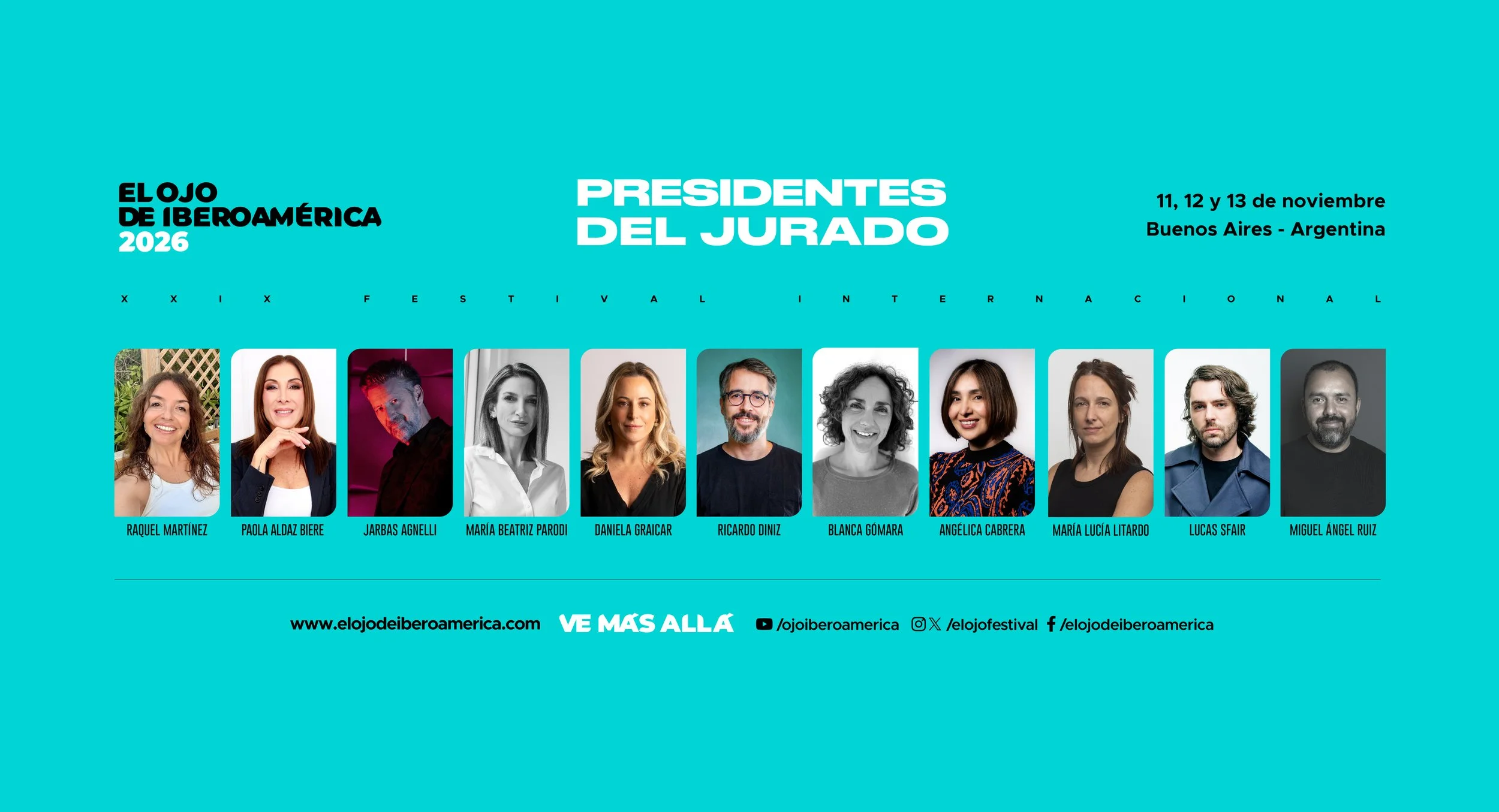 El Ojo completa la presentación de los Presidentes del Jurado 2026
