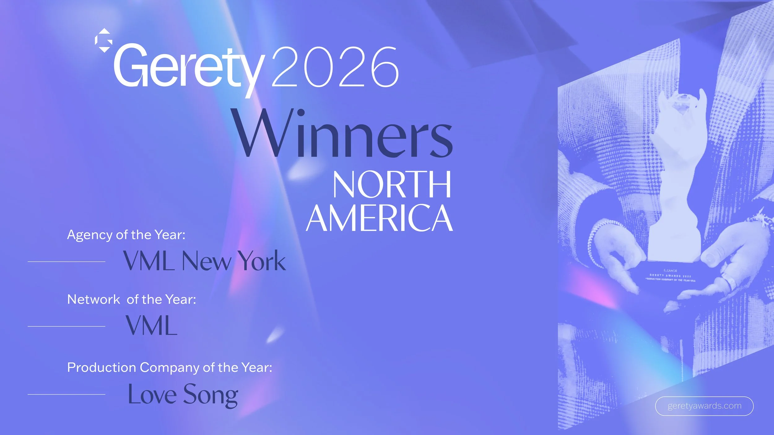 VML New York and Love Song lead North America at Gerety 2026