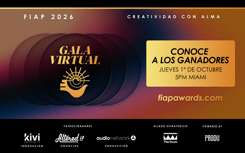 Gala Virtual- Conoce a los ganadores FIAP 2026 / 01 de Octubre - 5:00 pm Miami 