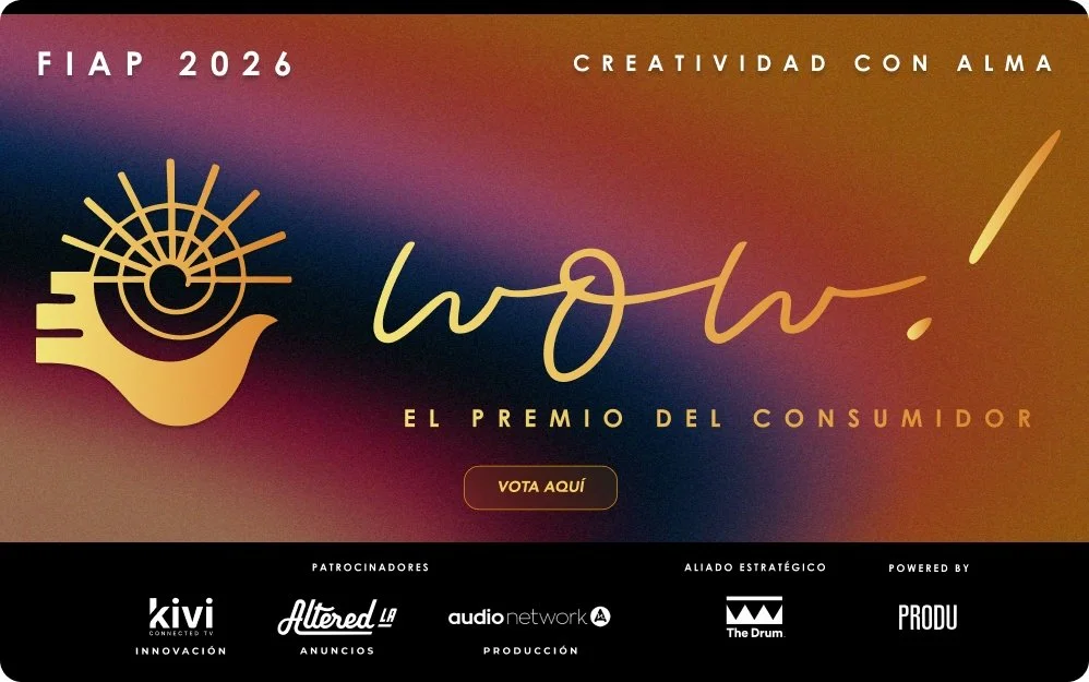 FIAP activa la votación del Premio WOW! 2026: la audiencia ya puede elegir su campaña favorita