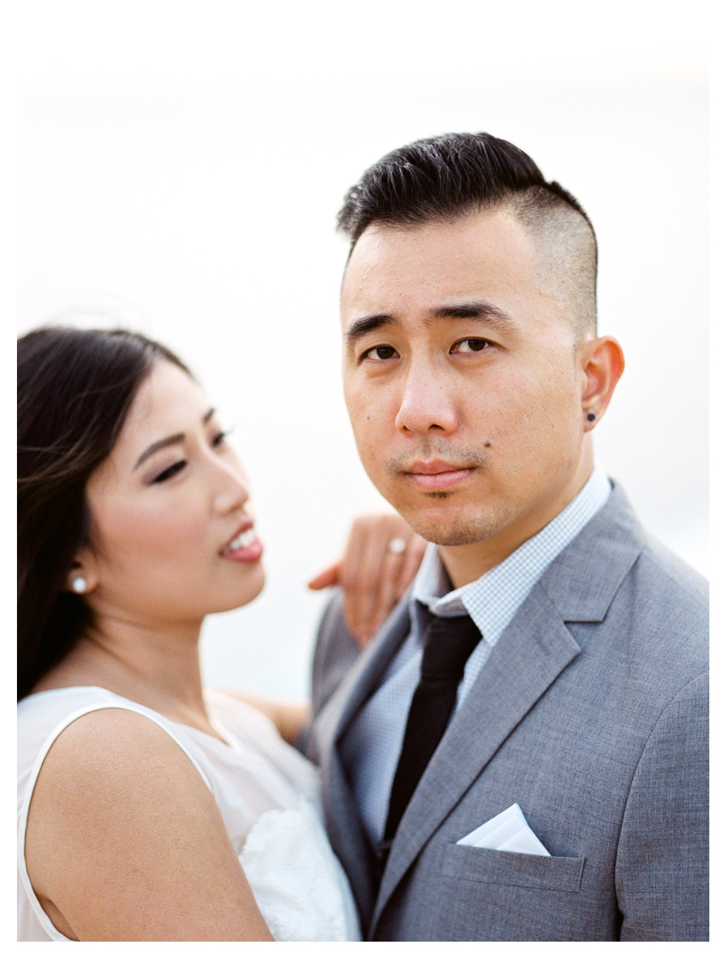 Couple engagement session San Diego La Jolla Cliffs Oceanview