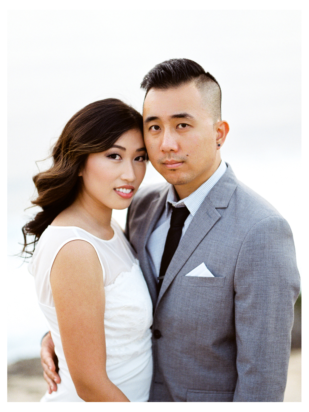 Couple engagement session San Diego La Jolla Cliffs Oceanview