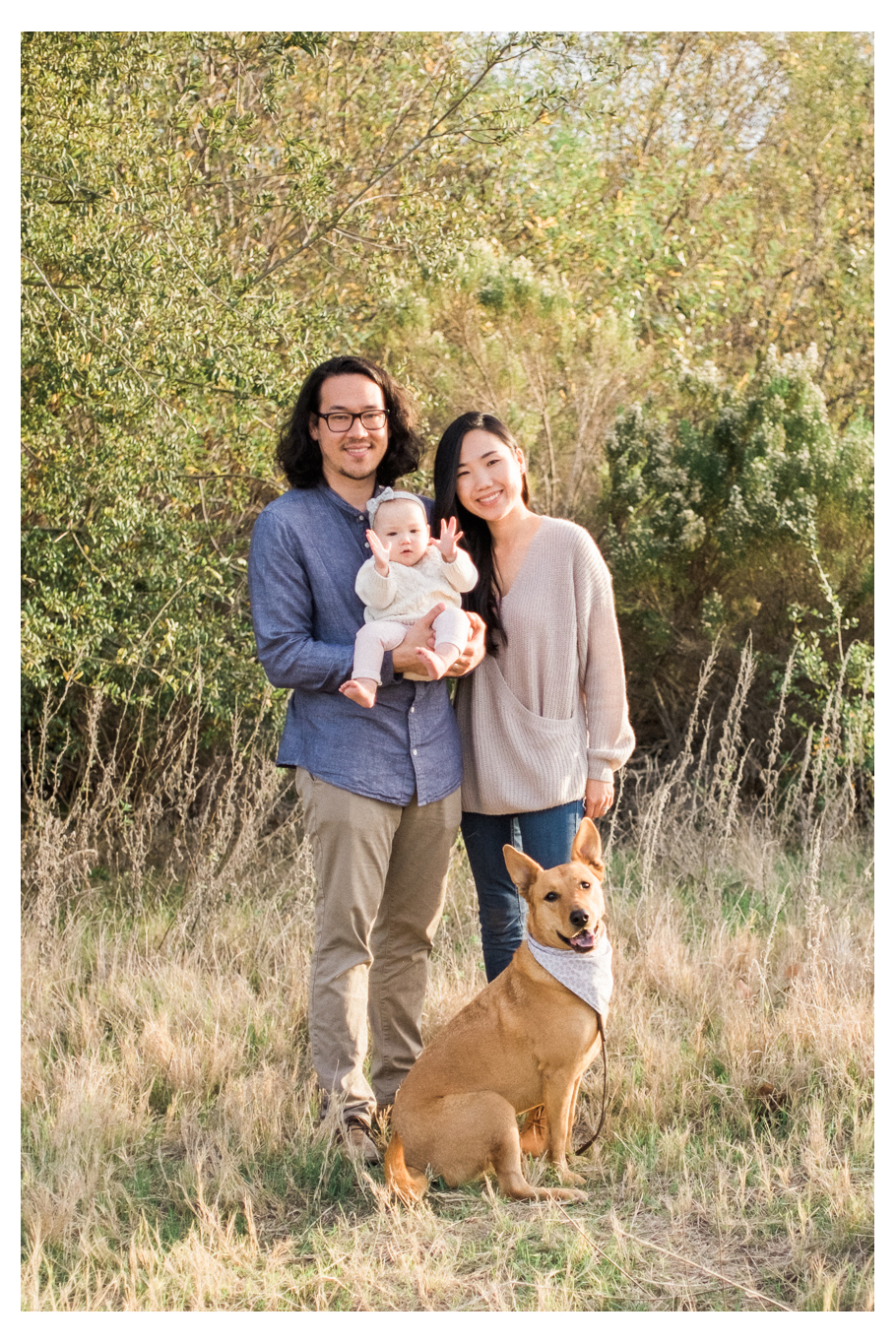 family fun outdoor session mom and baby one year old los penasquitos canyon preserve san diego portraits